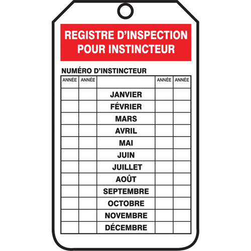 Safety Tags, Cardstock, 3-1/8" W x 5-7/8" H, French Southpoint Industrial Supply