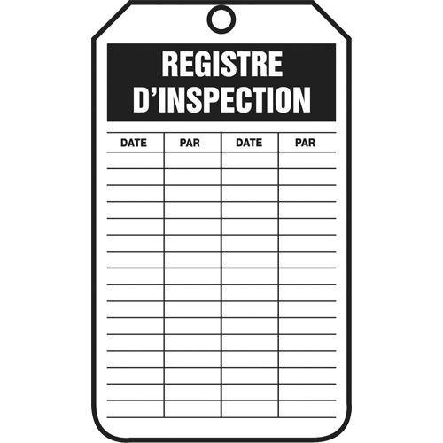 Inspection Tags, Cardstock, 3-1/8" W x 5-7/8" H, French Southpoint Industrial Supply