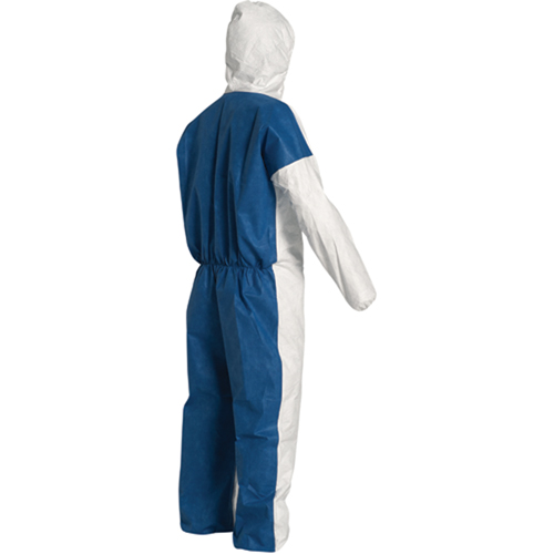 Hooded Coveralls, 4X-Large, Blue/White, Tyvek&reg; 400 D Southpoint Industrial Supply