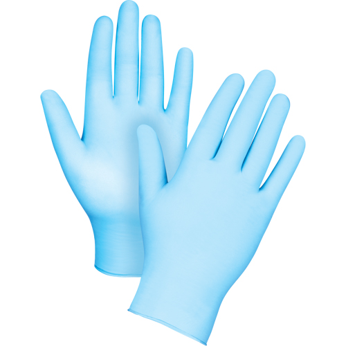 Tactile Medical-Grade Disposable Gloves, Small, Nitrile/Vinyl, 4.5-mil, Powder-Free, Blue, Class 2 Southpoint Industrial Supply