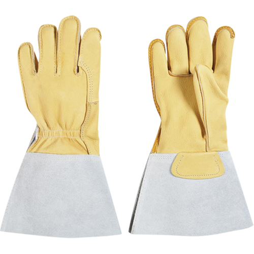 Gants pour monteur de lignes, Grand, Paume en Cuir fleur de vache, Doublure en Coton Southpoint Industrial Supply