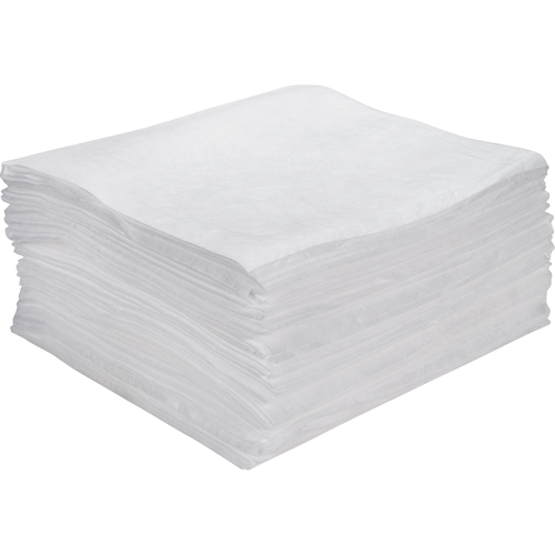 Premium Meltblown Sorbent Pads, Oil Only, 15" x 18", 15 gal. Absorbancy Southpoint Industrial Supply