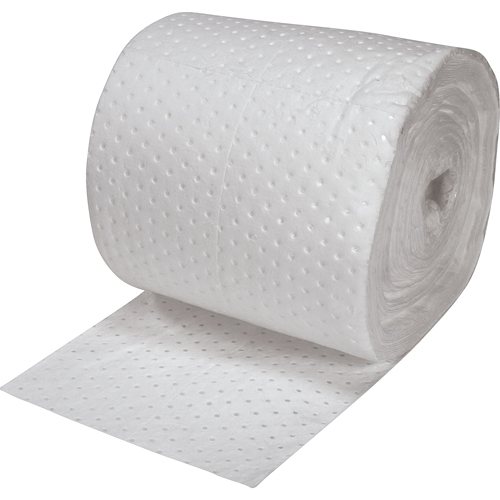 Premium Fine Fiber Sorbent Rolls, Heavyweight, 150' L x 15" W, 25 gal. Absorbancy Southpoint Industrial Supply