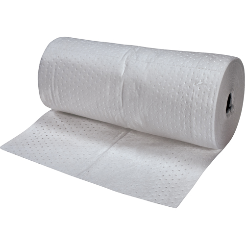 Premium Fine Fiber Sorbent Rolls, Mediumweight, 150' L x 30" W, 40 gal. Absorbancy Southpoint Industrial Supply