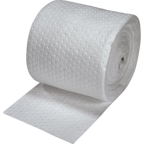 Feuilles absorbantes en fibres fines de premi&egrave;re qualit&eacute;, Poids moyen, 150' lo x 15" la, Absorption 20 gal. Southpoint Industrial Supply