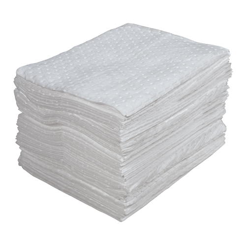 Premium Laminated (SMS) Sorbent Pads, Oil Only, 15" x 18", 30 gal. Absorbancy Southpoint Industrial Supply