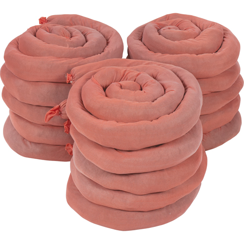 Sorbents Socks, Hazmat, 50 gal. Absorbancy, 3" W x 8' L, Pack of 15 Southpoint Industrial Supply