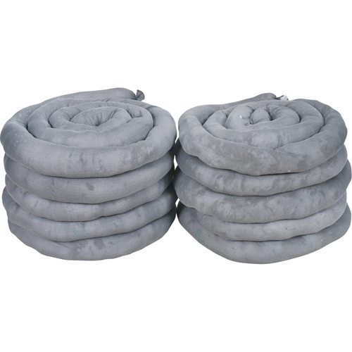 Sorbents Socks, Universal, 40 gal. Absorbancy, 3" W x 10' L, Pack of 10 Southpoint Industrial Supply