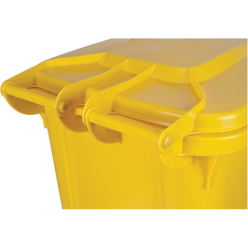 Yellow Mobile Container, Polyurethane, 63 Gallons/63 US gal. Southpoint Industrial Supply