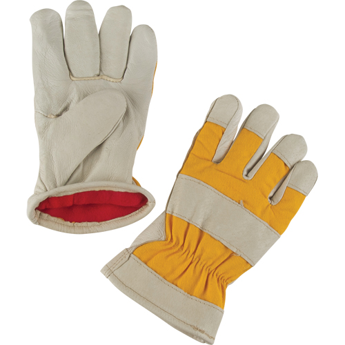 Gants de travail doubl&eacute;s pour l'hiver de premi&egrave;re qualit&eacute;, 2T-Grand, Paume en Cuir fleur de porc, Doublure en Molleton de mousse Southpoint Industrial Supply