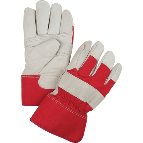 Gants d'ajusteur rouge & blanc doubl&eacute;s pour l'hiver, Grand, Paume en Cuir fleur de vache, Doublure en Boa Southpoint Industrial Supply