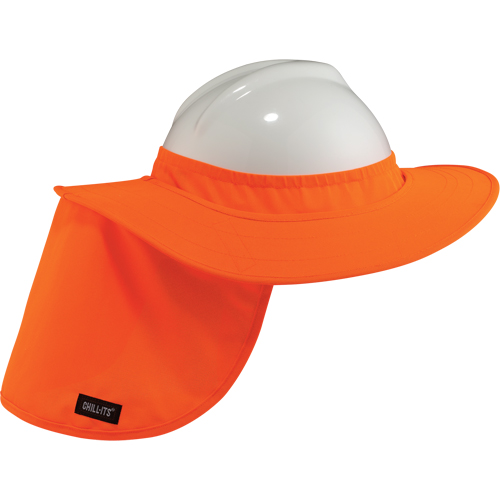 Rebords pour casques de s&eacute;curit&eacute; 6660 Chill-Its, Orange haute visibilit&eacute; Southpoint Industrial Supply