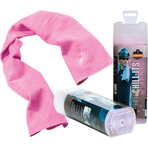 Chill-Its&reg; 6602 Cooling Towels, Pink Southpoint Industrial Supply