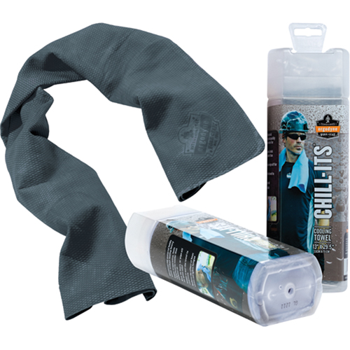 Chill-Its&reg; 6602 Cooling Towels, Grey Southpoint Industrial Supply