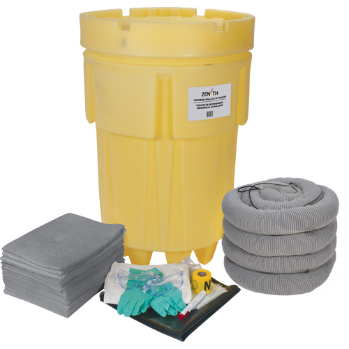 Trousse &eacute;conomique de lutte contre les d&eacute;versements, Universel, Overpack/Baril de r&eacute;cup&eacute;ration, Absorbance de 95 gal. US Southpoint Industrial Supply