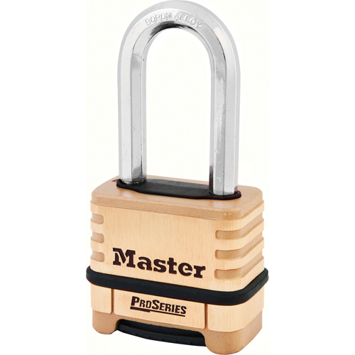 Cadenas &agrave; combinaison ProSeries, Argent, Rev&ecirc;tement en laiton, Largeur de 2-1/4" Southpoint Industrial Supply