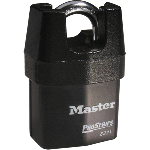 Cadenas prot&eacute;g&eacute; ProSeries, Noir, Cl&eacute;s diff&eacute;rentes, Acier lamin&eacute;, Largeur de 2-3/8" Southpoint Industrial Supply