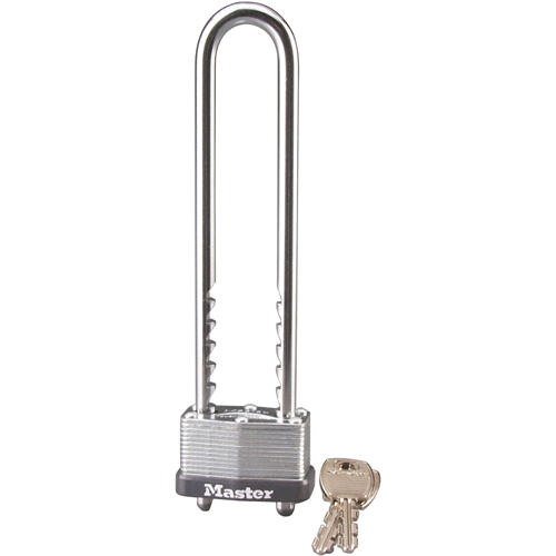 Cadenas lamin&eacute;, Argent, Cl&eacute;s diff&eacute;rentes, Acier lamin&eacute;, Largeur de 1-3/4" Southpoint Industrial Supply
