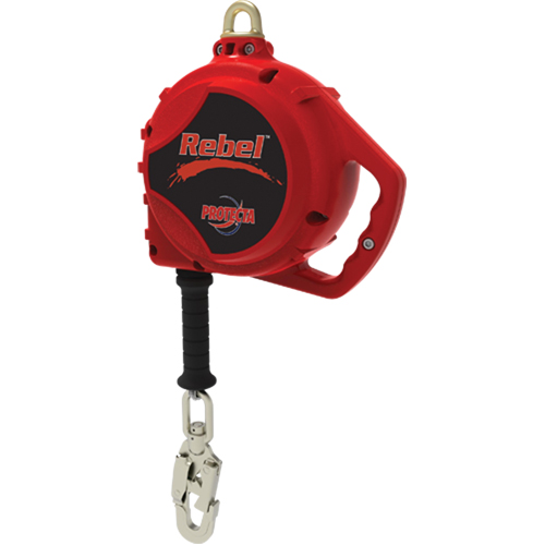 Rebel Self-Retracting Lifeline, 20', Galvanized Steel, Swivel Southpoint Industrial Supply