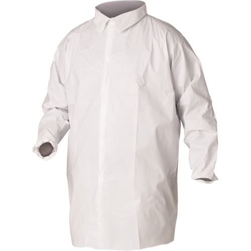 KleenGuard A20 Lab Coats, SMS, White, Large Southpoint Industrial Supply