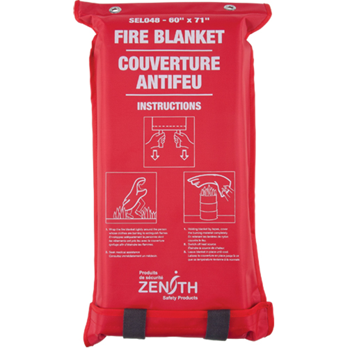 Fire Blanket, Fibreglass, 60"W x 71"L Southpoint Industrial Supply