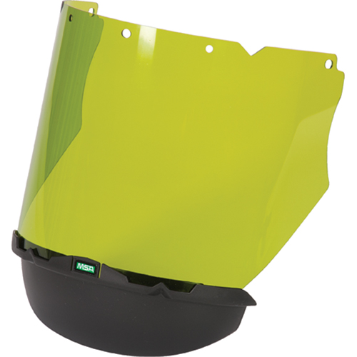 V-Gard&reg; Visor with Chin Protector for Arc Flash Application, Polycarbonate, Green Tint Southpoint Industrial Supply