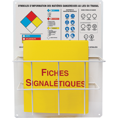 Haz-Mat Basket Style Centre Boards, French, Binders Included Southpoint Industrial Supply