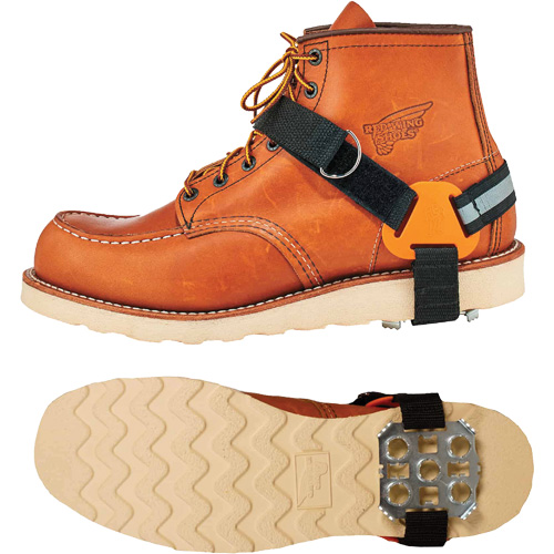 Crampons &agrave; glace de talon TREX 6315, Acier, Traction Plaque, Grand/Moyen Southpoint Industrial Supply