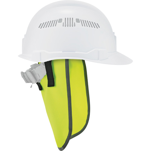 GloWear 8006 Hardhat Neck Shade, High-Visibility Lime Green Southpoint Industrial Supply