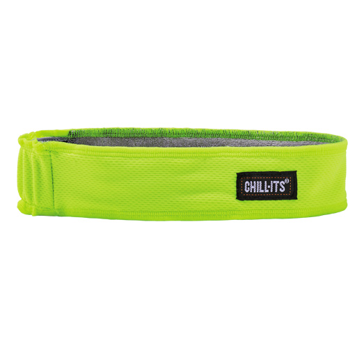Chill-Its&reg; 6605 Cooling Headband, High Visibilty Lime-Yellow Southpoint Industrial Supply