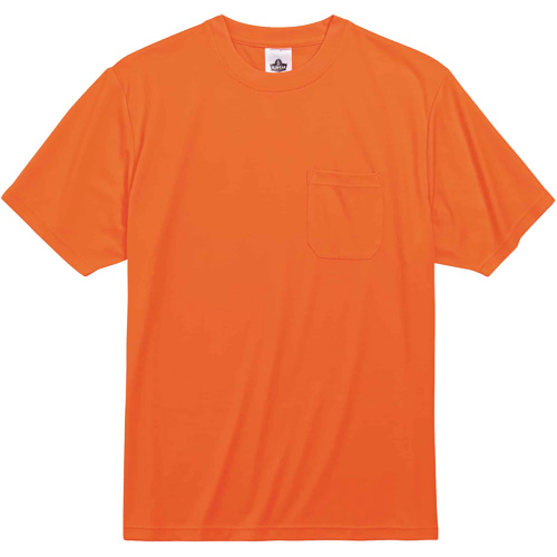 GloWear 8089 Non-Certified T-Shirt, Polyester, Small, High Visibility Orange Southpoint Industrial Supply