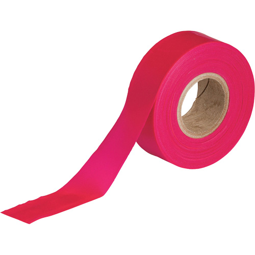 Ruban pour signalisation, 1,188" la x 150' lo, Rouge fluorescent Southpoint Industrial Supply