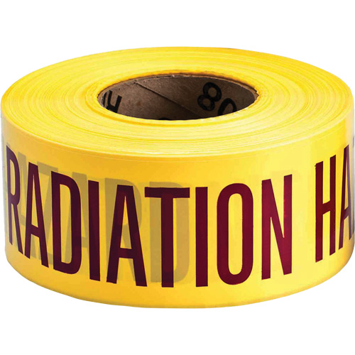 Ruban pour barricade, Anglais, 3" la x 1000' lo, 3 mils, Magenta/jaune Southpoint Industrial Supply