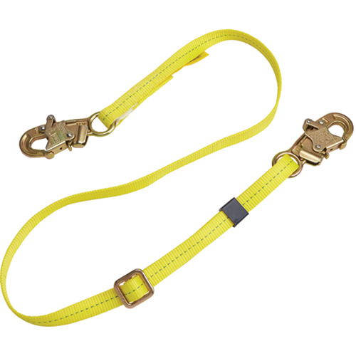 Longe de positionnement r&eacute;glable &agrave; sangle, 1 branches, 6', Classe CSA B, Polyester Southpoint Industrial Supply
