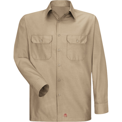 Chemise &agrave; manches longues en tissu ind&eacute;chirable, Hommes, 3T-Grand, Khaki Southpoint Industrial Supply