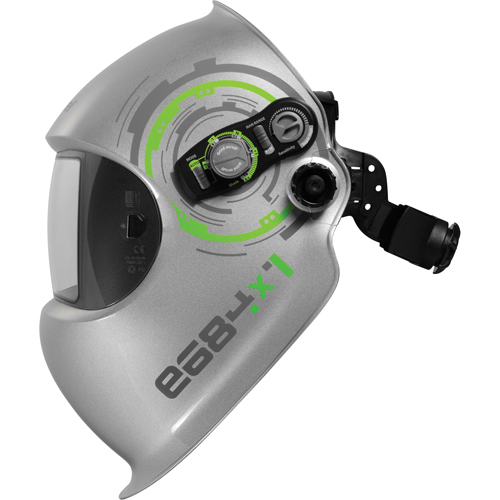 e684 Welding Helmets, 3.94" L x 1.97" W View Area, 4/5 - 13 Shade Range, Silver Southpoint Industrial Supply