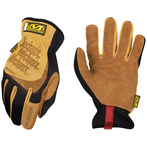 Fastfit&reg; Gloves, Small, Grain Leather Palm, Elastic Cuff Southpoint Industrial Supply