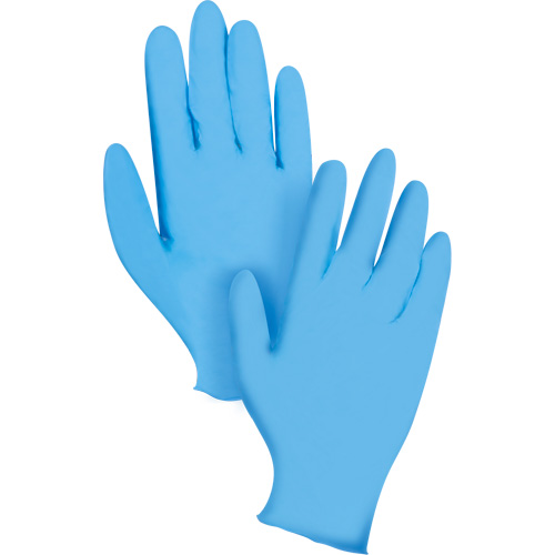Gants jetables KeepKleen, T-Grand, Nitrile, 8 mils, Sans poudre, Bleu Southpoint Industrial Supply