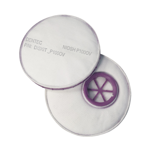 Filtre pour respirateur Diskit, Filtre contre les particules avec suppresion de vapeurs nuisibles, Vapeur organique/Filtre P100 Southpoint Industrial Supply