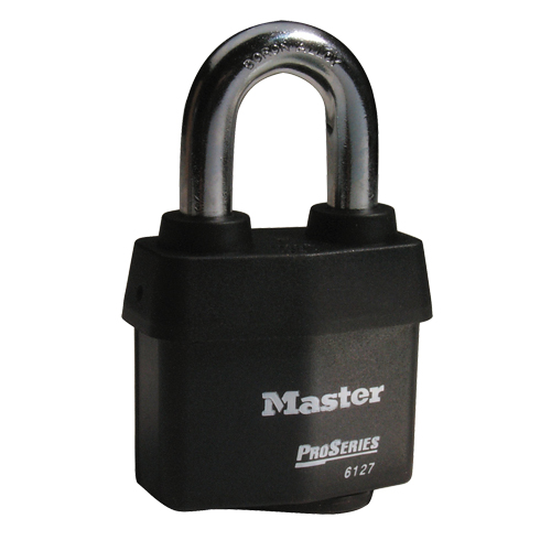 ProSeries&reg; Weather Tough&reg; Padlock, Black, Keyed Different, Laminated Steel, 2-5/8" Width Southpoint Industrial Supply