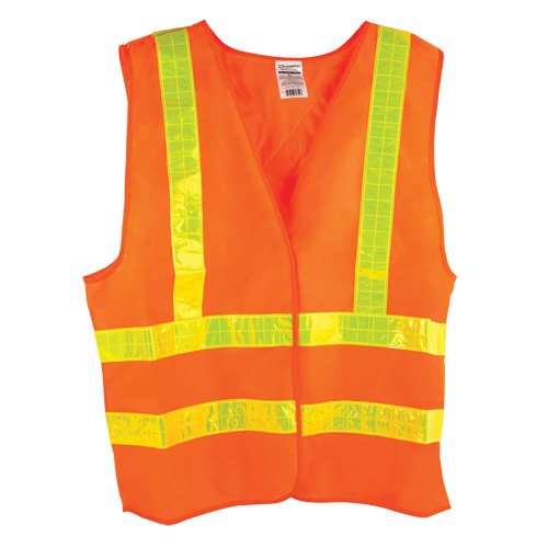 Veste de circulation Dynamic, Orange haute visibilit&eacute;, Moyen, Polyester Southpoint Industrial Supply