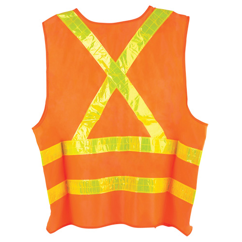 Veste de circulation Dynamic, Orange haute visibilit&eacute;, Grand, Polyester Southpoint Industrial Supply