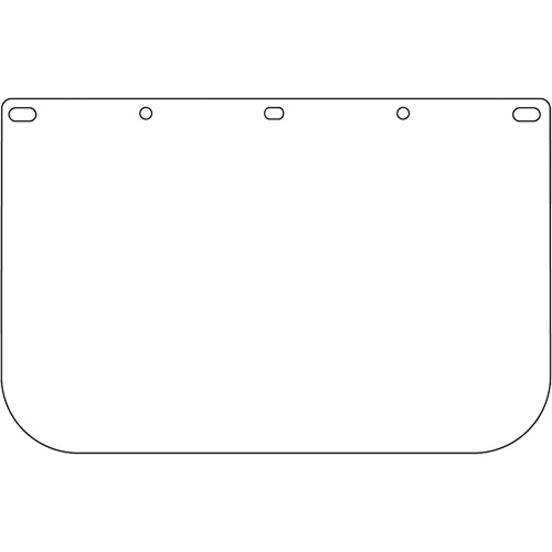 Visi&egrave;re d&eacute;coup&eacute;e &agrave; l'emporte-pi&egrave;ce Dynamic, Polycarbonate, Teinte Transparent Southpoint Industrial Supply
