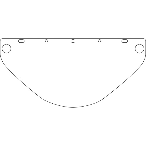 Visi&egrave;re d&eacute;coup&eacute;e &agrave; l'emporte-pi&egrave;ce Dynamic, PETG, Teinte Transparent Southpoint Industrial Supply