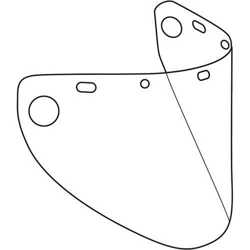 Dynamic Formed Faceshield, Copolyester/PETG, Clear Tint Southpoint Industrial Supply