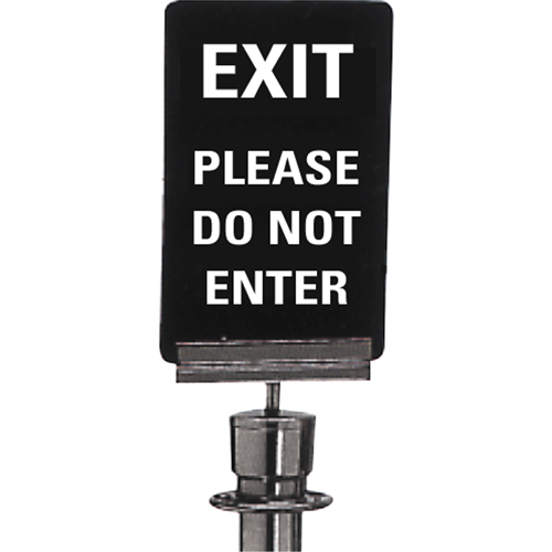 Enseigne de contr&ocirc;le des foules  Exit: Please Do Not Enter , 11" x 7", Plastique, Anglais Southpoint Industrial Supply
