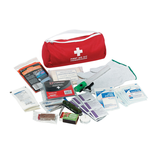 Trousse de premiers soins pour auto Dynamic, Dispositif m&eacute;dical Classe 1, Sac en nylon Southpoint Industrial Supply