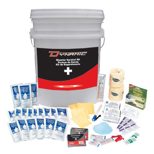 Trousse de premiers soins pour pr&eacute;paration aux situations d'urgence Dynamic, Dispositif m&eacute;dical Classe 1, Seau Southpoint Industrial Supply
