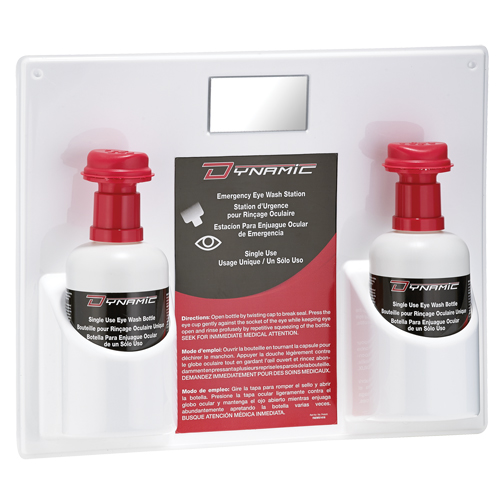 Dynamic Single-Use Eyewash Station with Isotonic Solution, Double Southpoint Industrial Supply