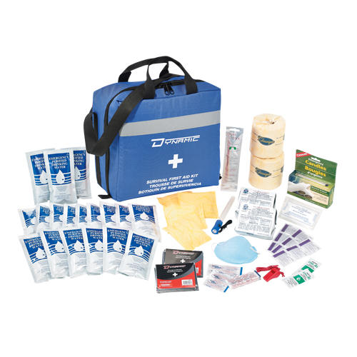 Trousse de premiers soins pour pr&eacute;paration aux situations d'urgence Dynamic, Dispositif m&eacute;dical Classe 1, Sac en nylon Southpoint Industrial Supply